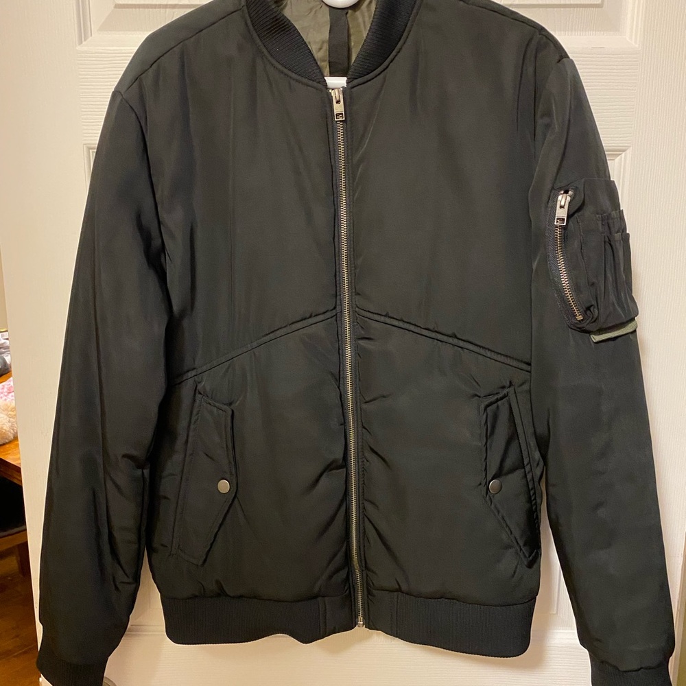 Jack & Jones Bomber Jacket, Mens L, Like New